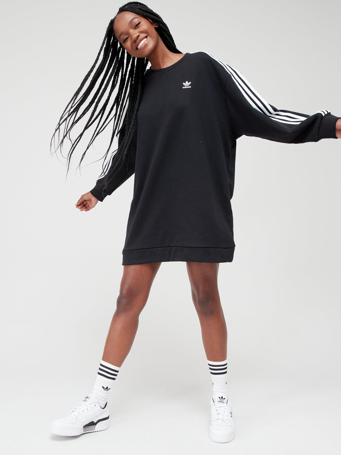 adidas Originals Sweater Dress - Black | very.co.uk