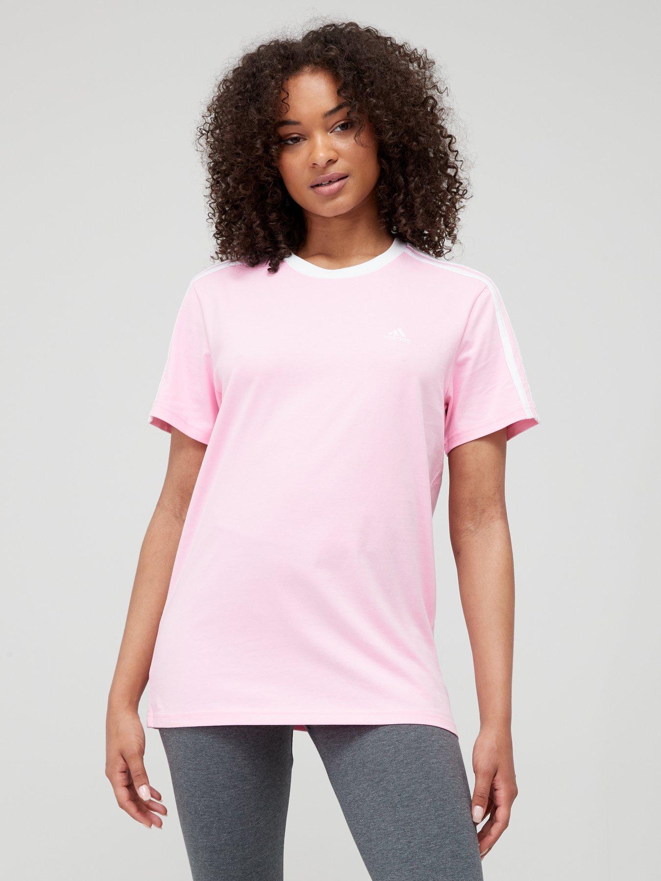 womens pink adidas t shirt