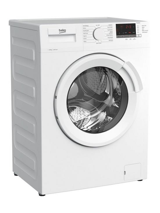 stillFront image of beko-freestanding-10kg-1400rpm-washing-machine-with-recycledtub-white