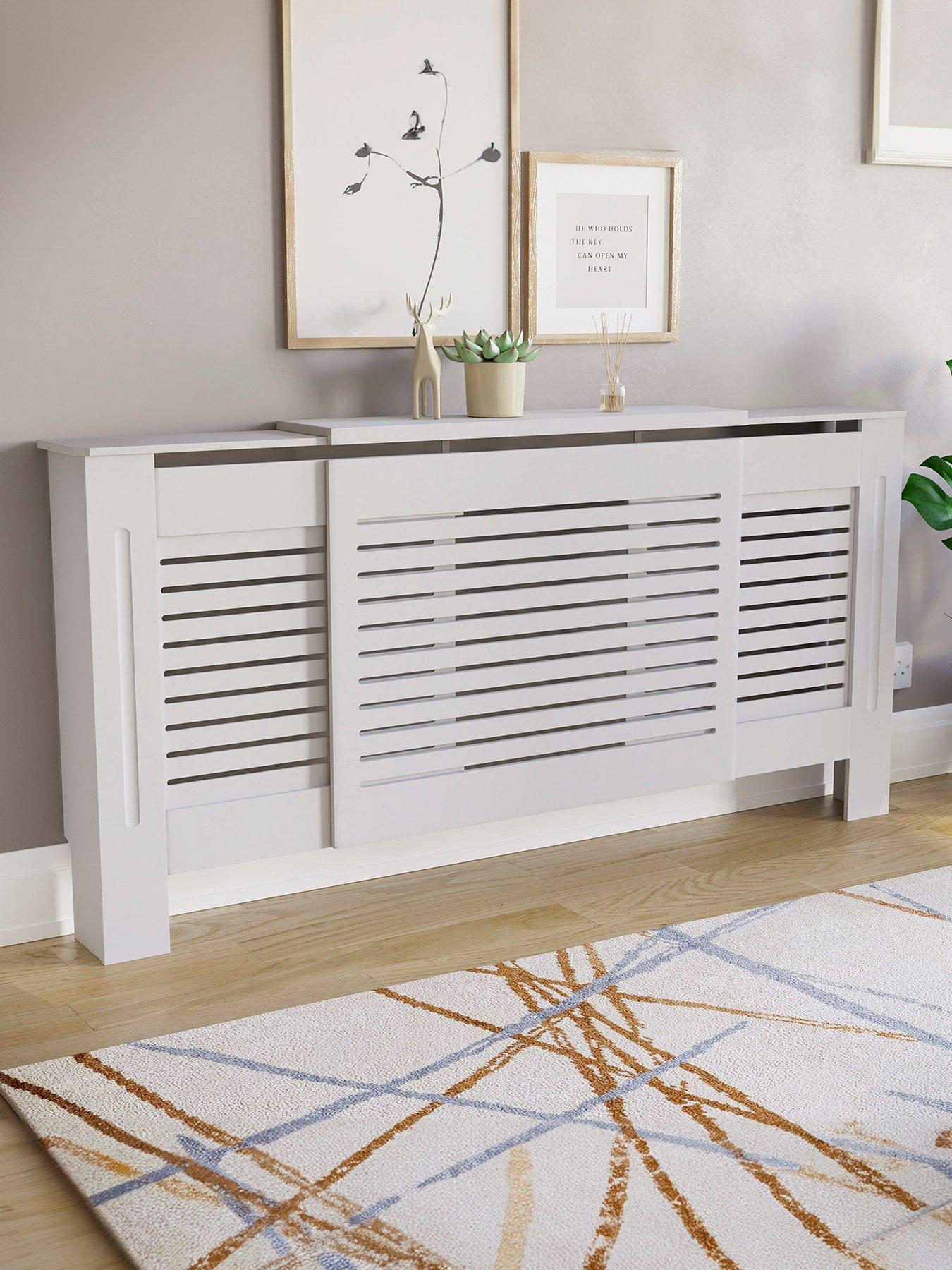 Product photograph of Vida Designs Milton Adjustable Radiator Cover from very.co.uk