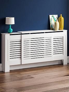 Product photograph of Vida Designs Milton Adjustable Radiator Cover from very.co.uk