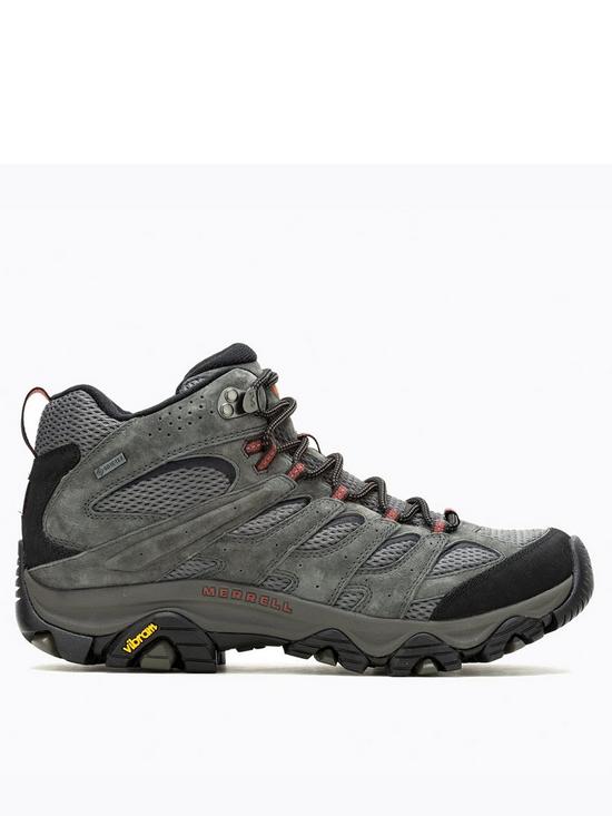 front image of merrell-mens-moab-3-mid-goretex-waterproof-boots-grey