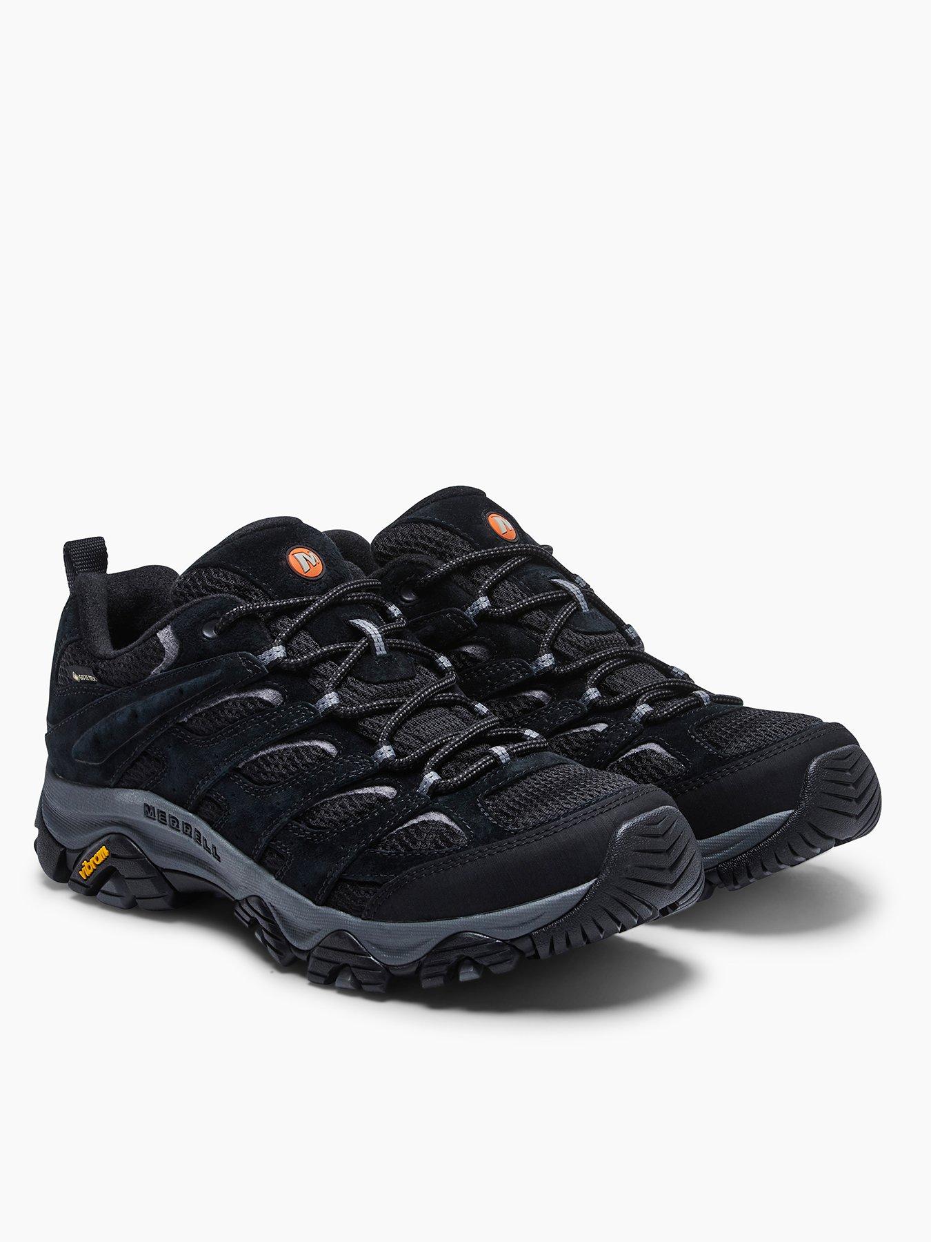 Merrell Men's Moab 3 Mid GORE-TEX Waterproof Shoes - Black/Grey | very ...