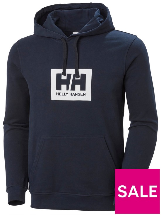 front image of helly-hansen-hh-box-logo-hoodie