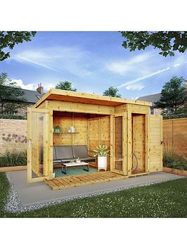 Product photograph of Mercia 10 X 8 Premium Garden Room Summerhouse With Side Shed - Fsc Reg Certified from very.co.uk