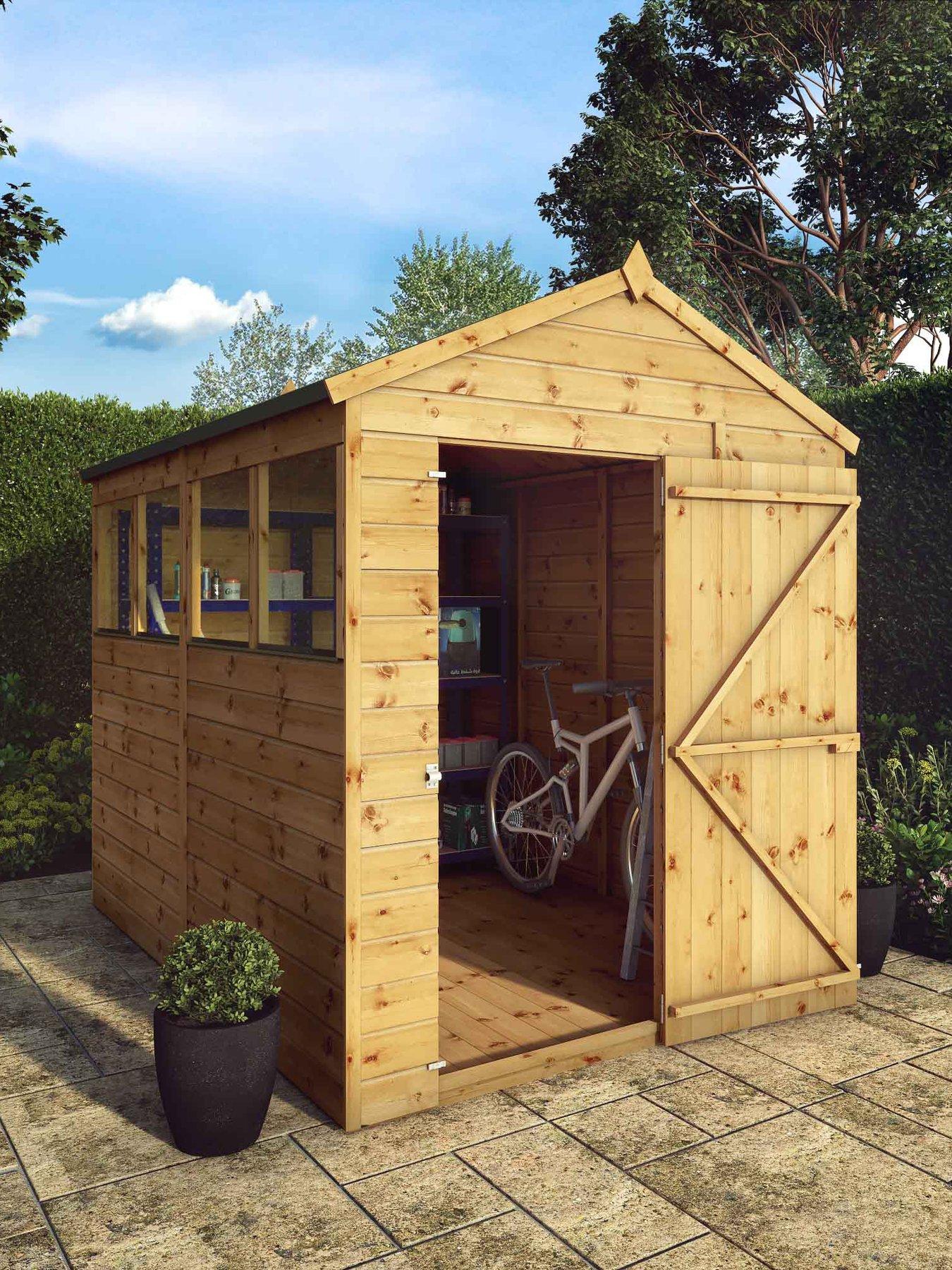 Product photograph of Mercia 8 X 6 Shiplap Apex from very.co.uk