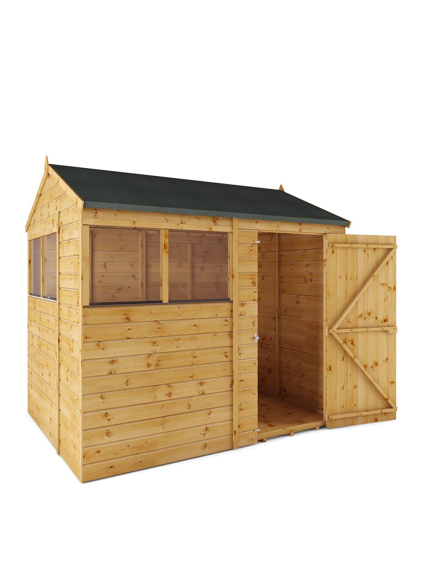 Product photograph of Mercia 8 X 6 Shiplap Reverse Apex from very.co.uk