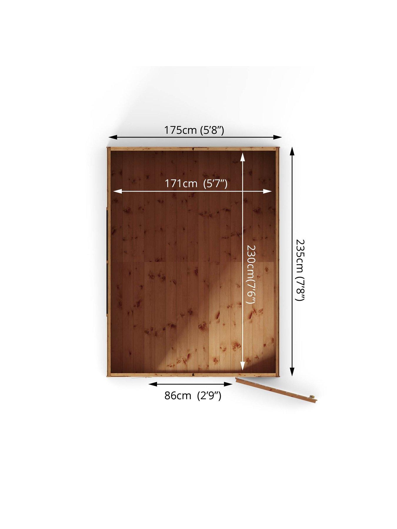 Image 6 of 6 of MERCIA 8 x 6 Shiplap Security Apex