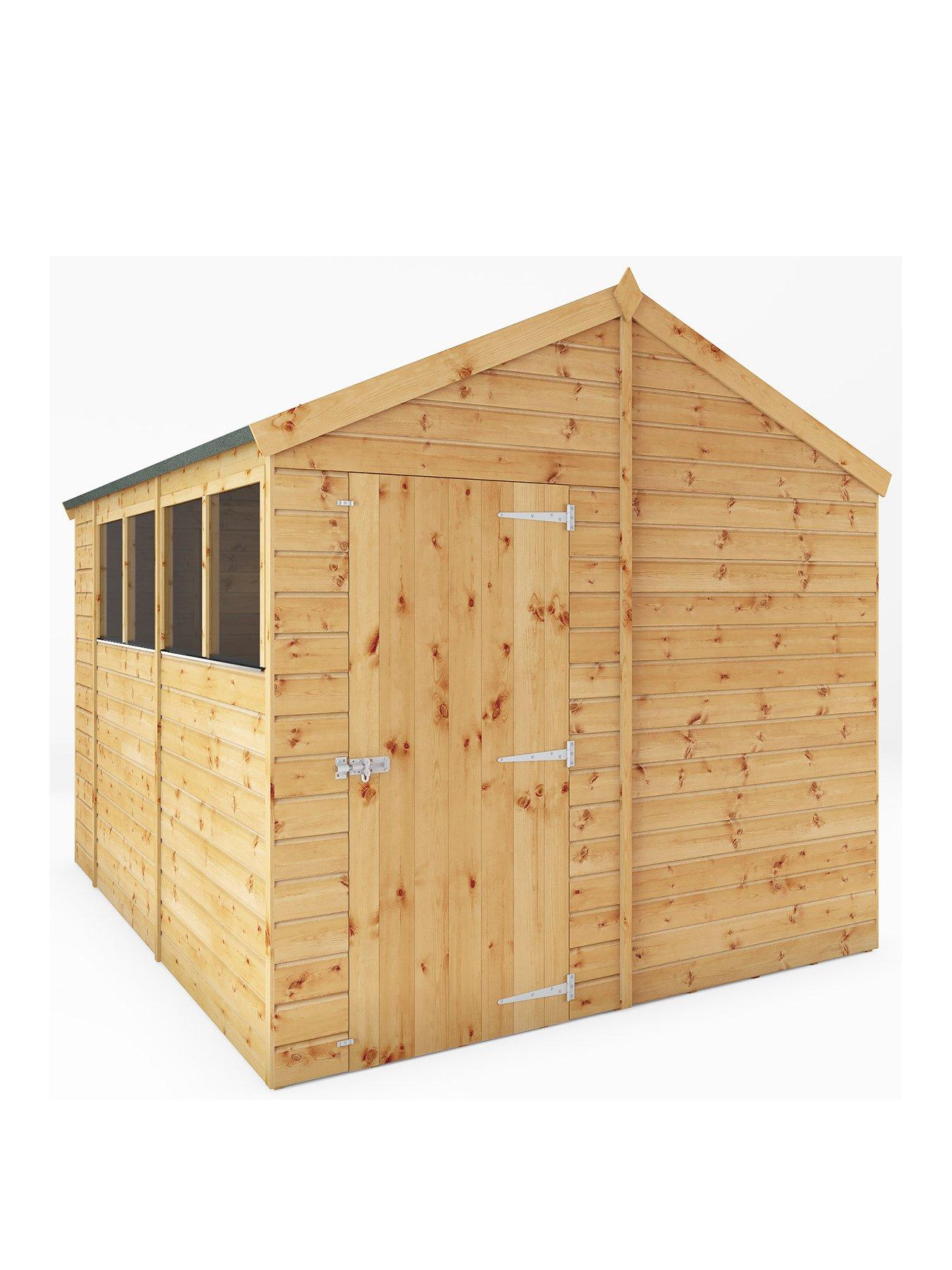 Product photograph of Mercia 10 X 8 Shiplap Apex from very.co.uk