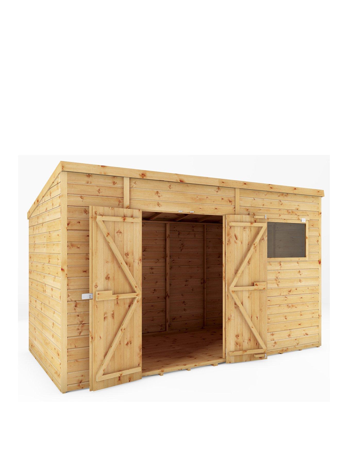 Product photograph of Mercia 12 X 6 Premium Shiplap Pent from very.co.uk