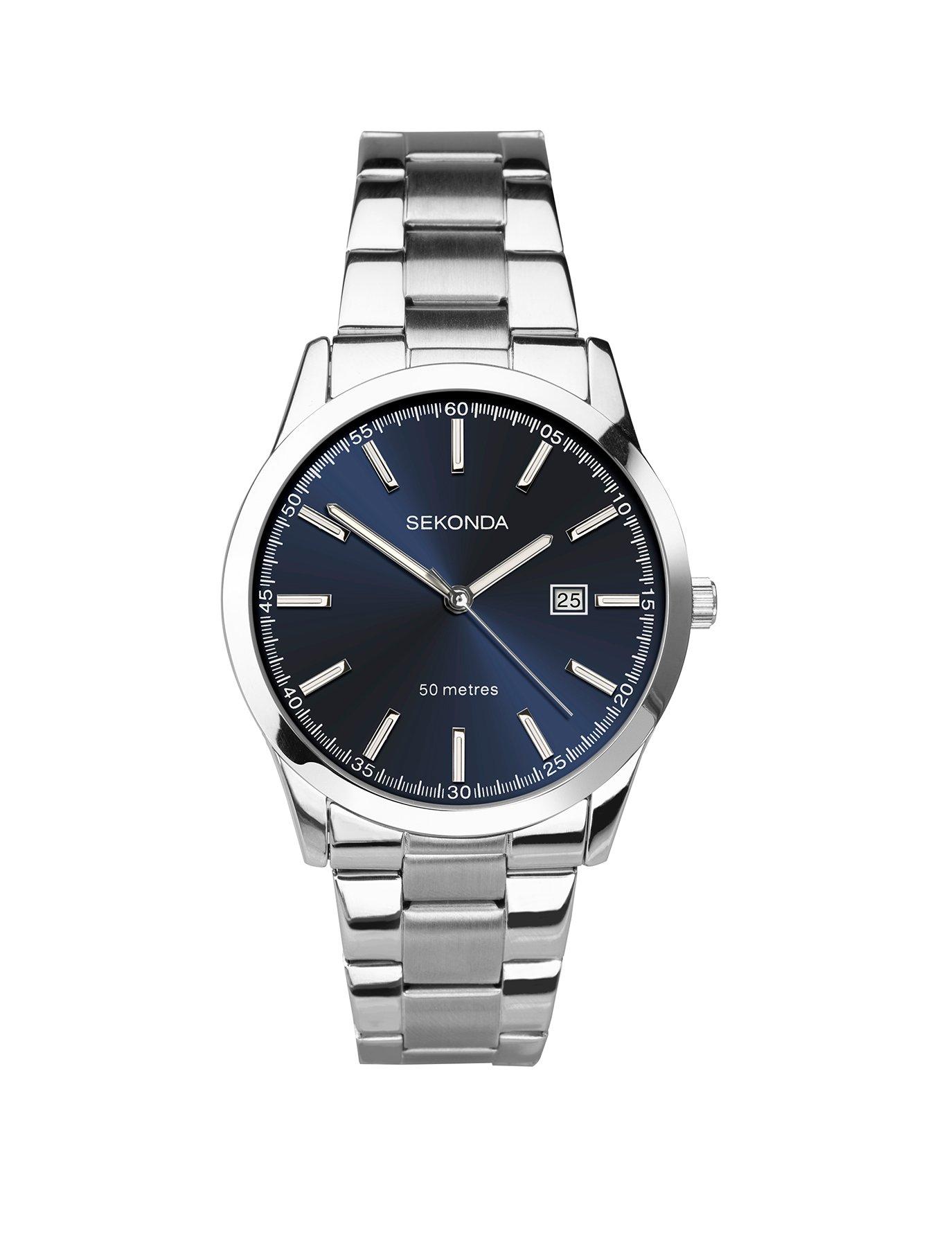 Sekonda Men's Stainless Steel Bracelet Watch | very.co.uk