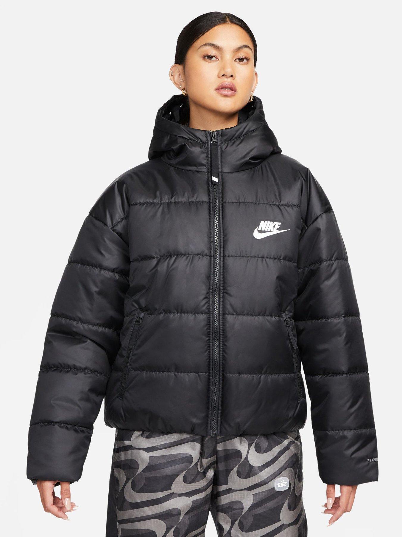 black nike parka