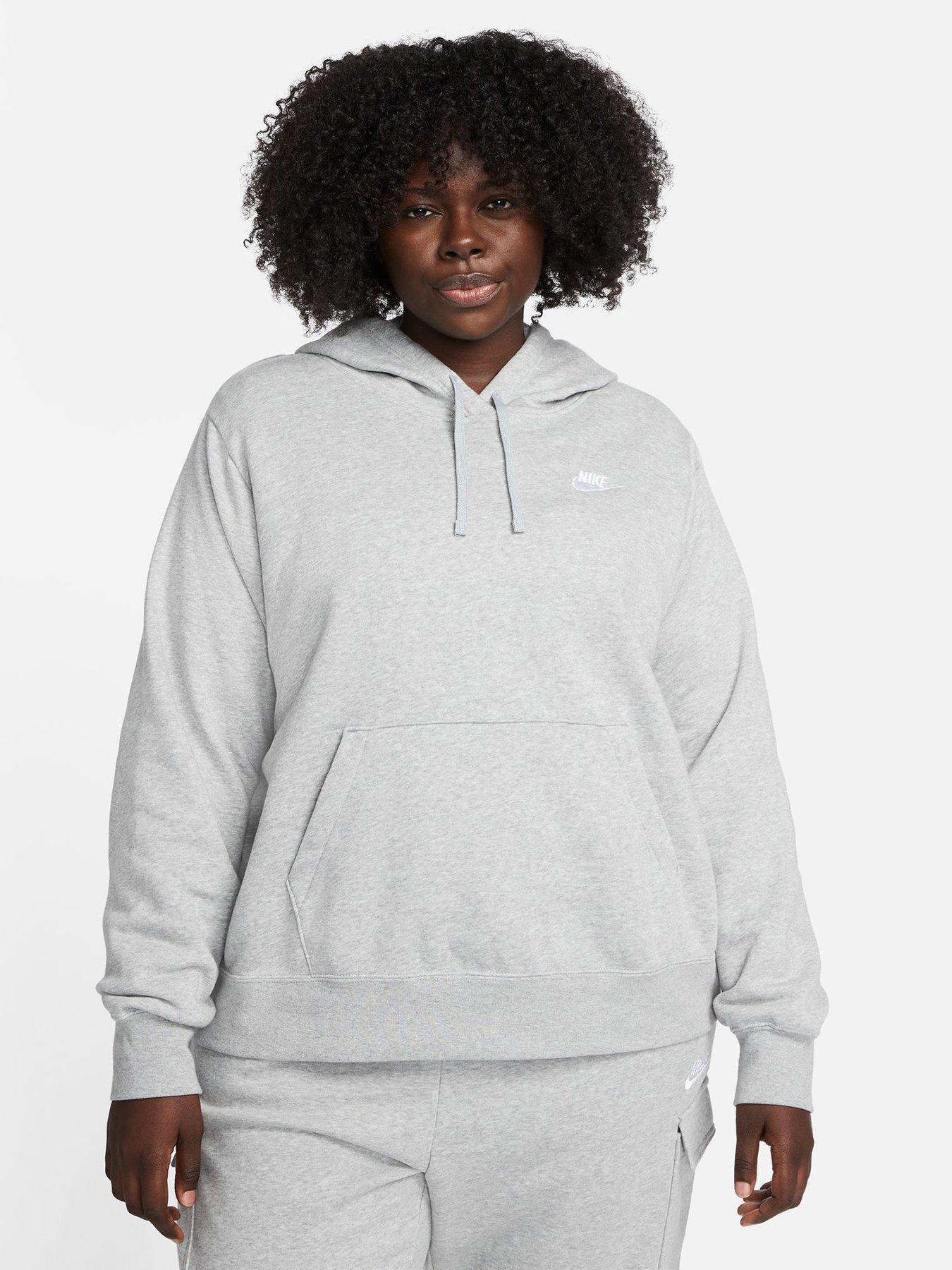 Nike Sportswear Club Fleece Pullover Hoodie Dark Grey Heather