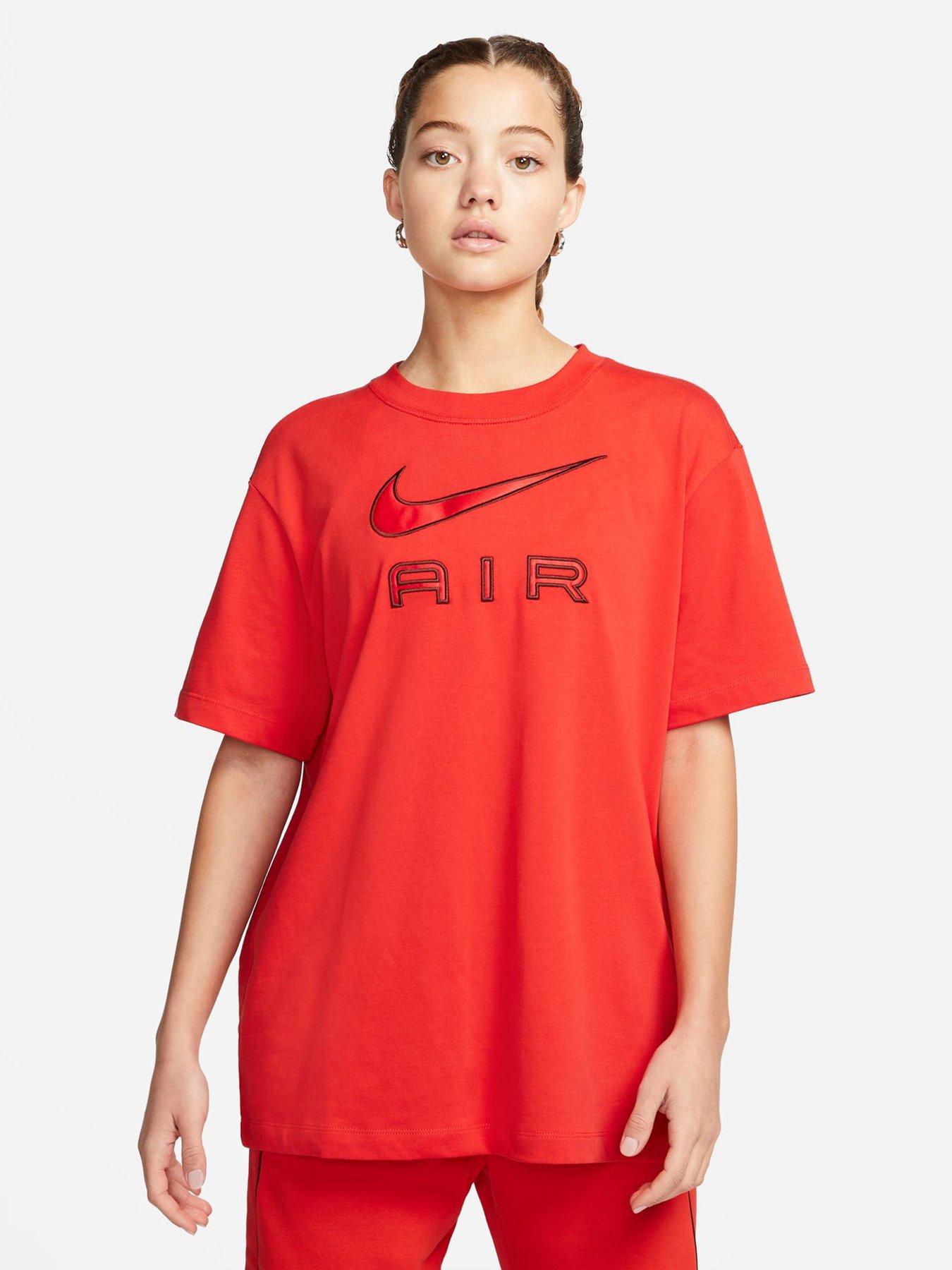 red nike air shirts