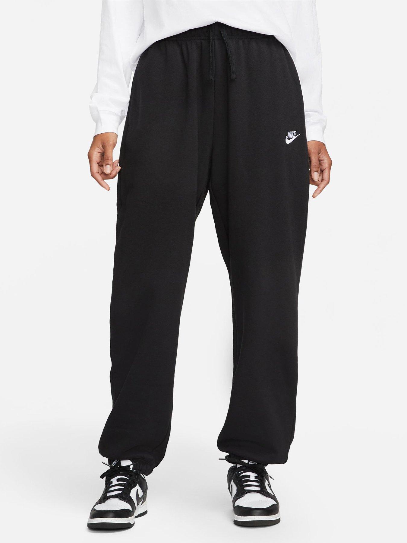 Nike Swoosh Oversized Joggers in Black