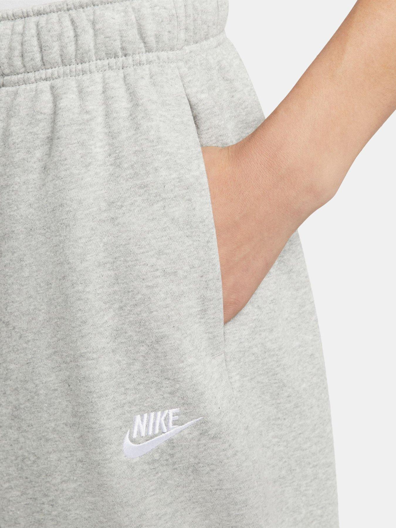 NIKE Sportswear Essentials Club Fleece Womens Cargo Sweatpants - HEATHER  GRAY