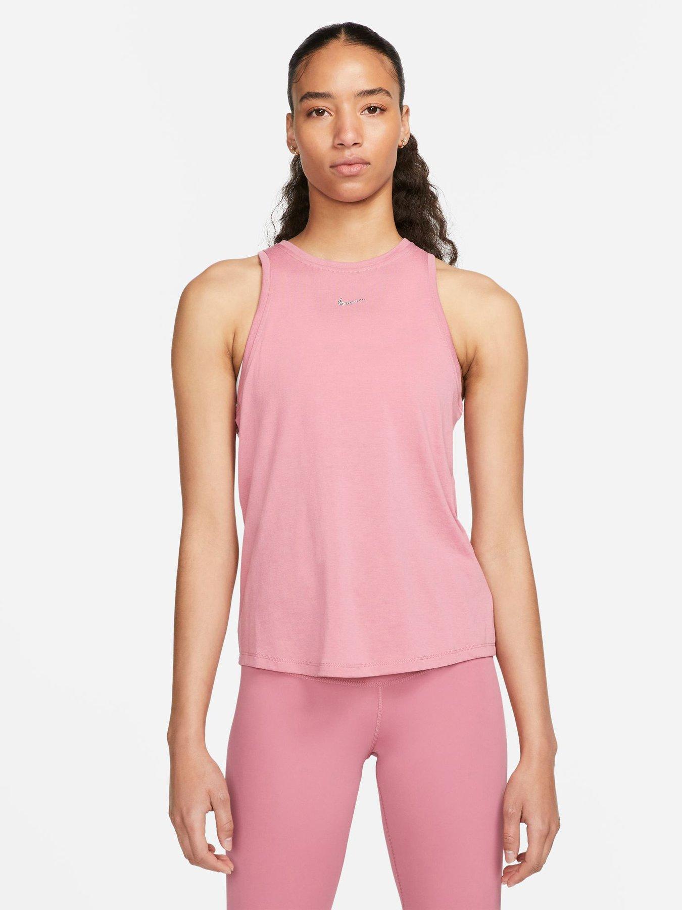 pink nike vest top