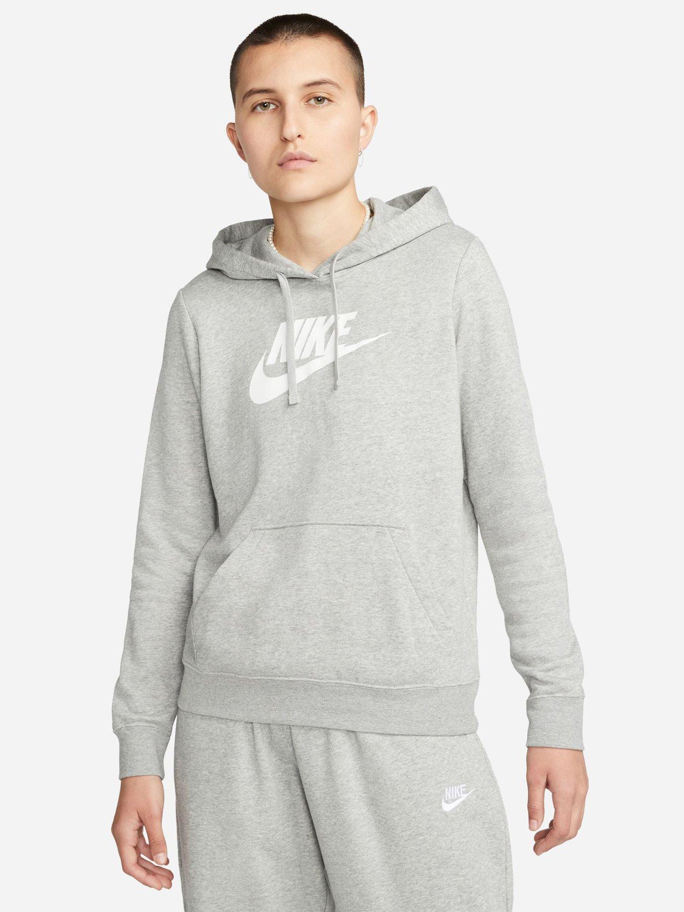 Nike Club Overhead Hoodie, Dark Grey Heather