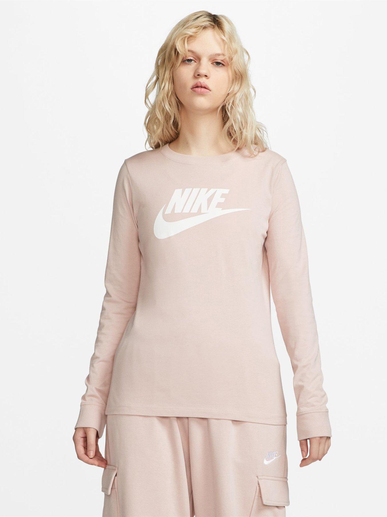 Nike Nsw Essential Icon Futura T-Shirt - Pink