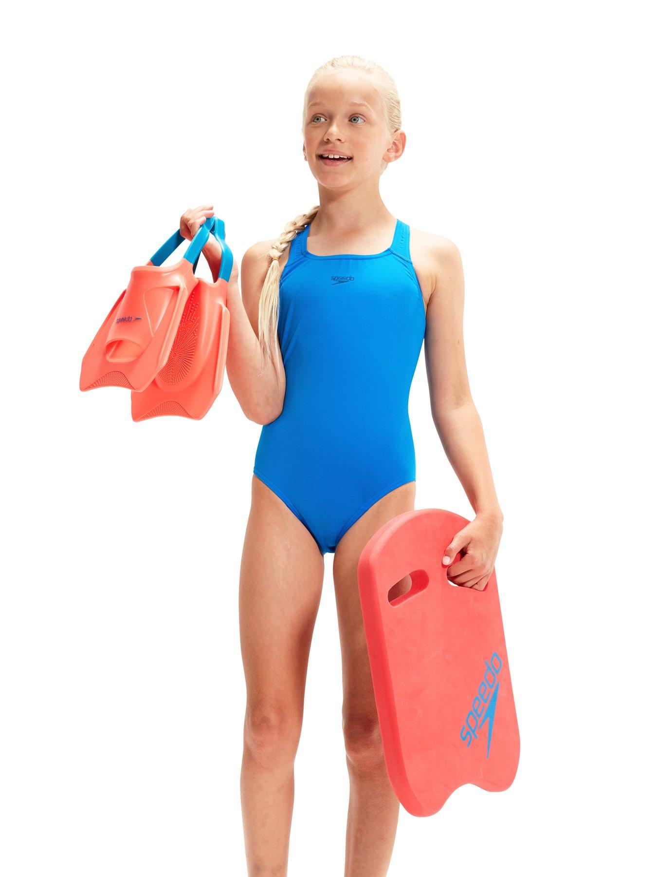 Speedo Girls Medalist Eco Endurance+ One Piece Bathing Suit 