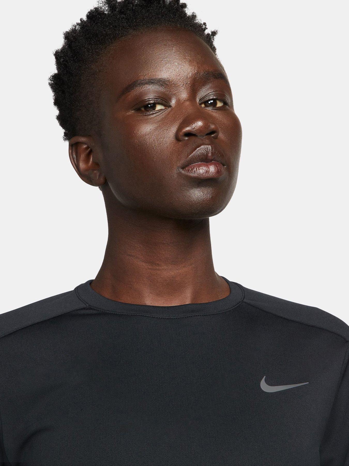 Nike Running Pacer Long Sleeve Crew - Black | Very.co.uk