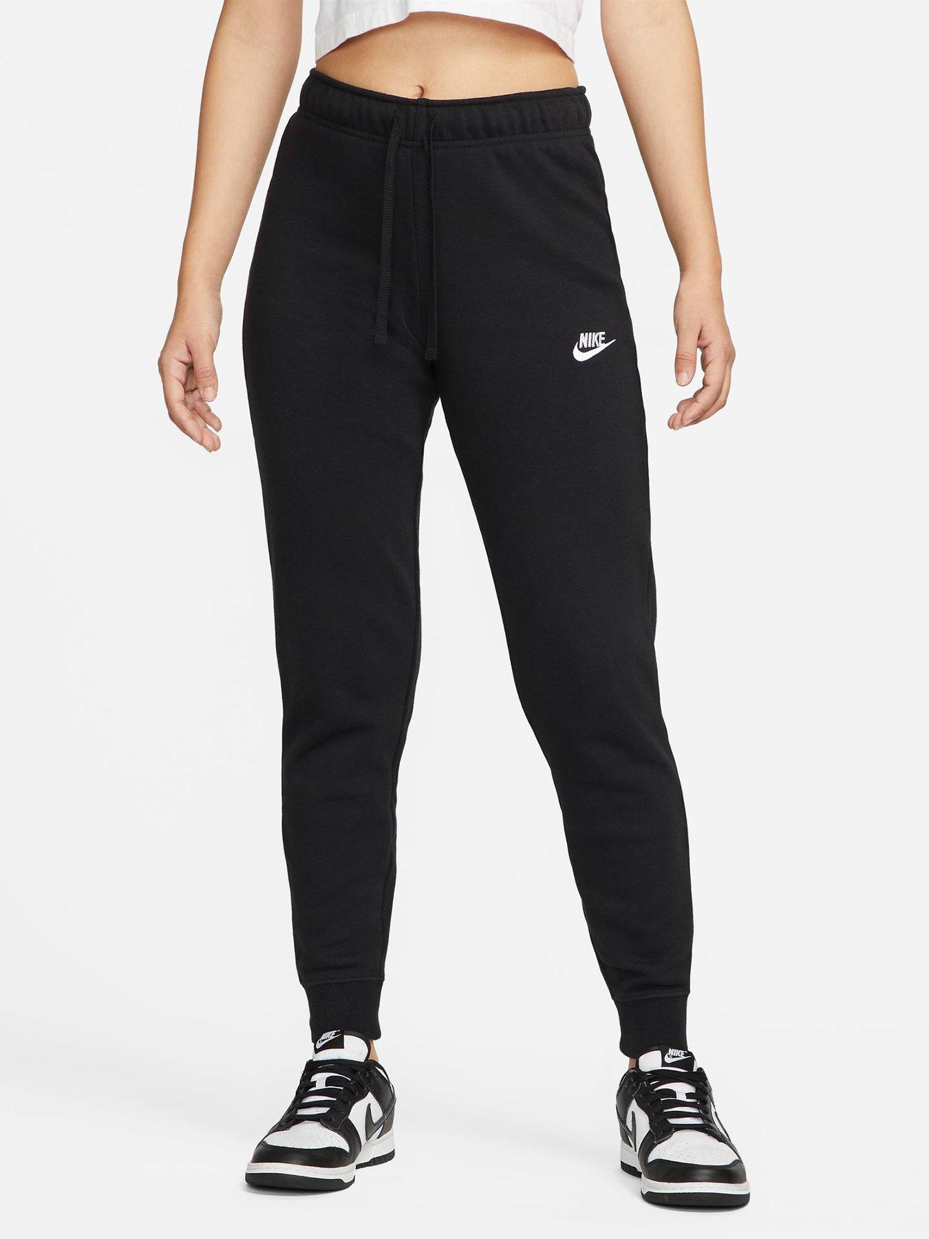 Nike Womens Dri-FIT Mid-Rise 7/8 Knit Joggers - Black