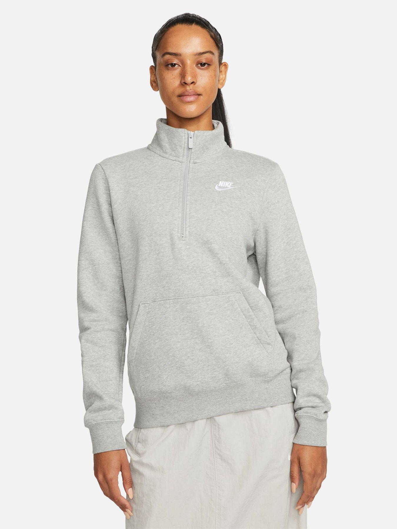 Nike quarter zip hot sale womens fleece