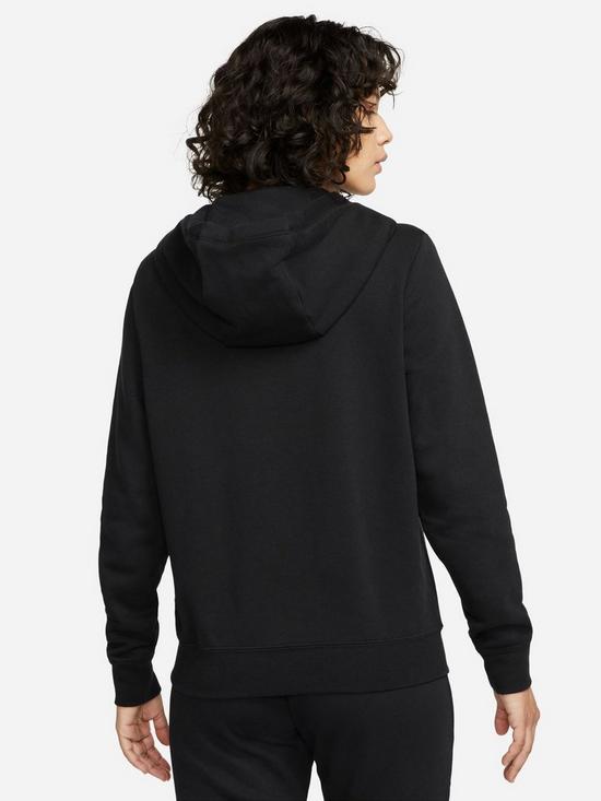 Nike NSW Club Fleece Zip Through Hoodie - Black | very.co.uk