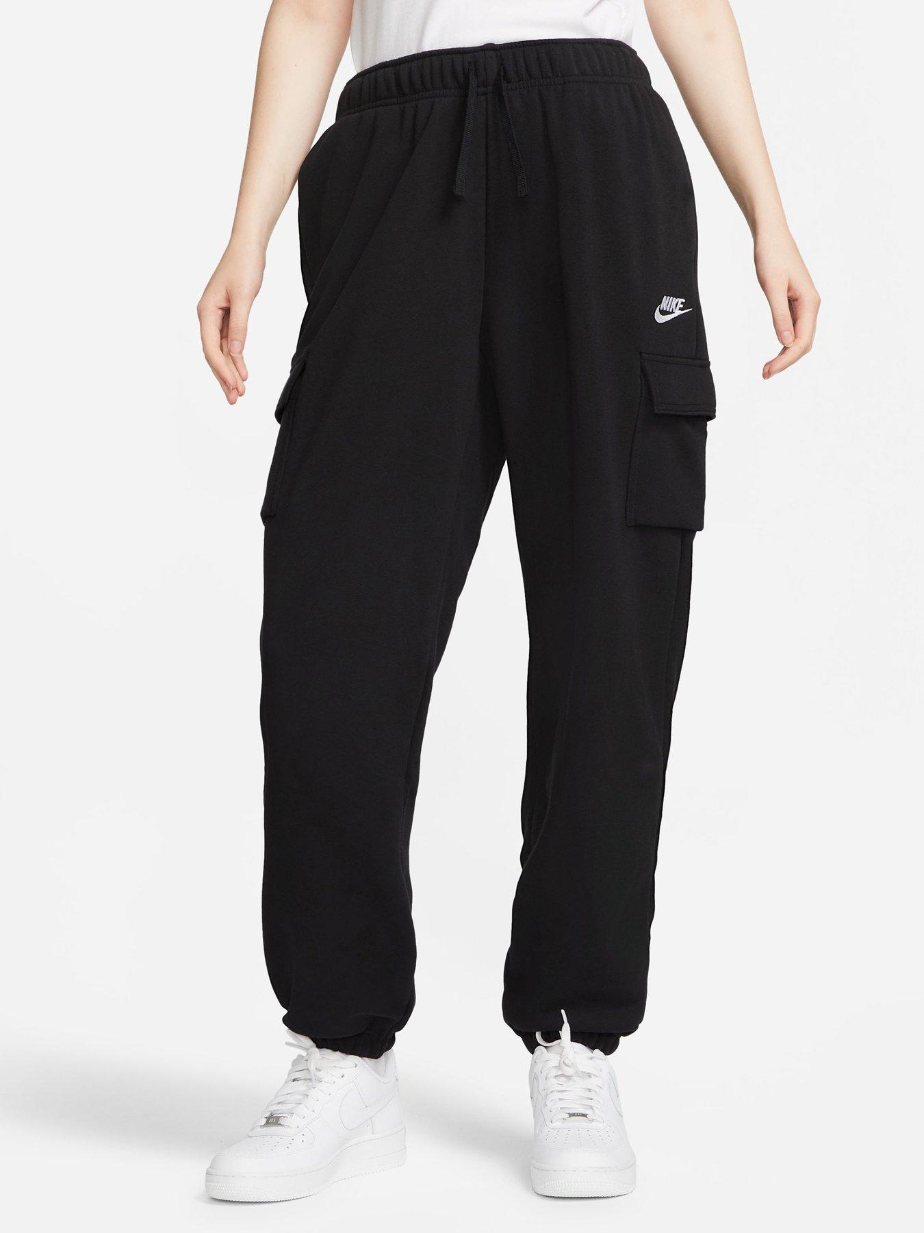 Nike Women's Sportswear Everything Wovens Mid-rise Open-hem Pants In Black
