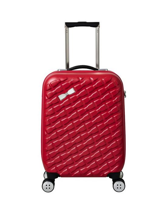 front image of ted-baker-belle-small-trolley-case--red