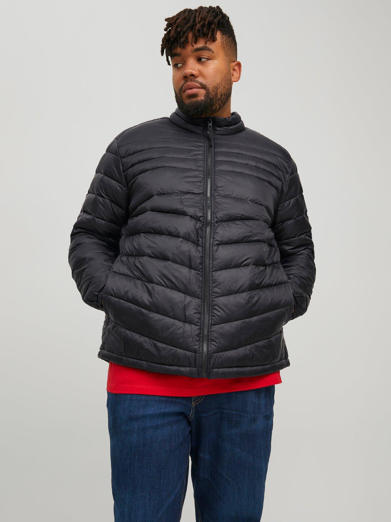 Jack and Jones, Hooded Padded Jacket Mens, Black