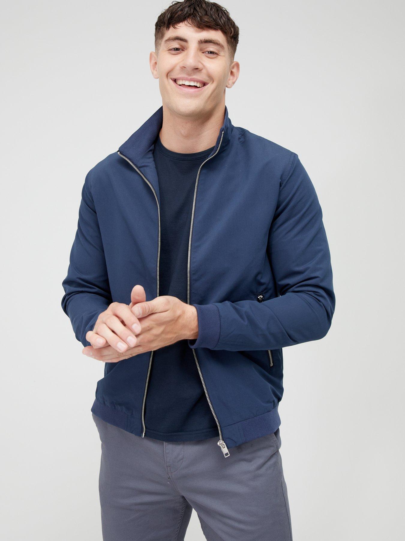 Mens navy harrington jacket best sale