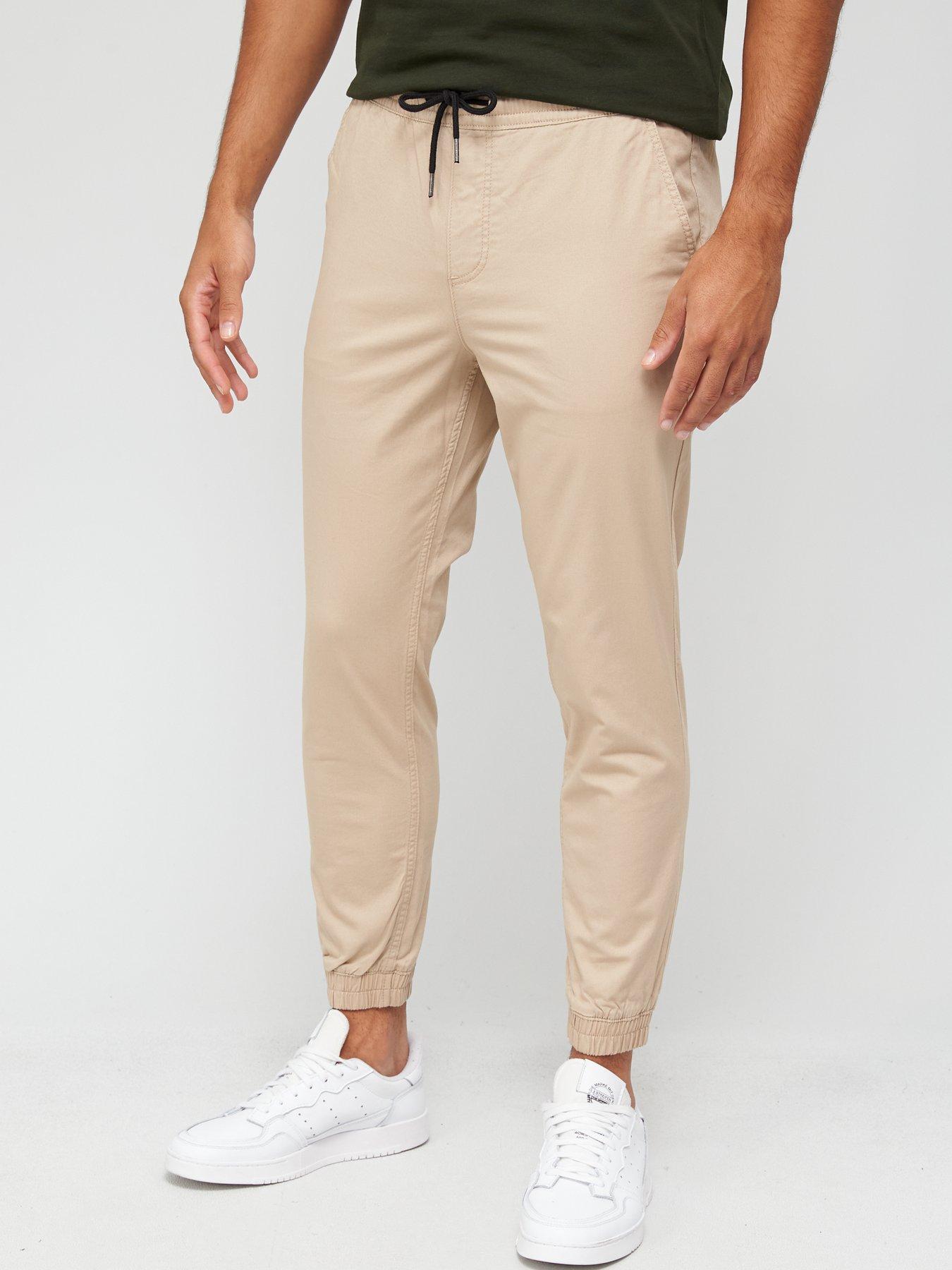 Jack & Jones Cuffed Slim Fit Chinos Crockery very.co.uk