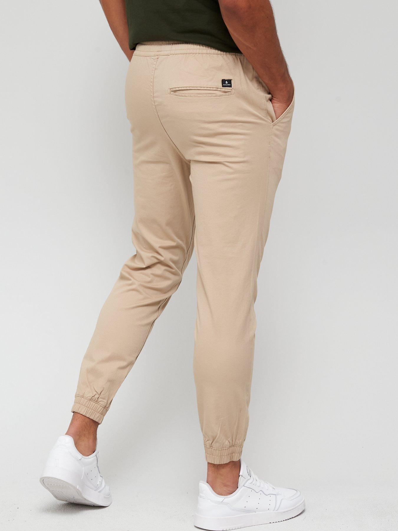 Jack & Jones Cuffed Slim Fit Chinos Crockery very.co.uk