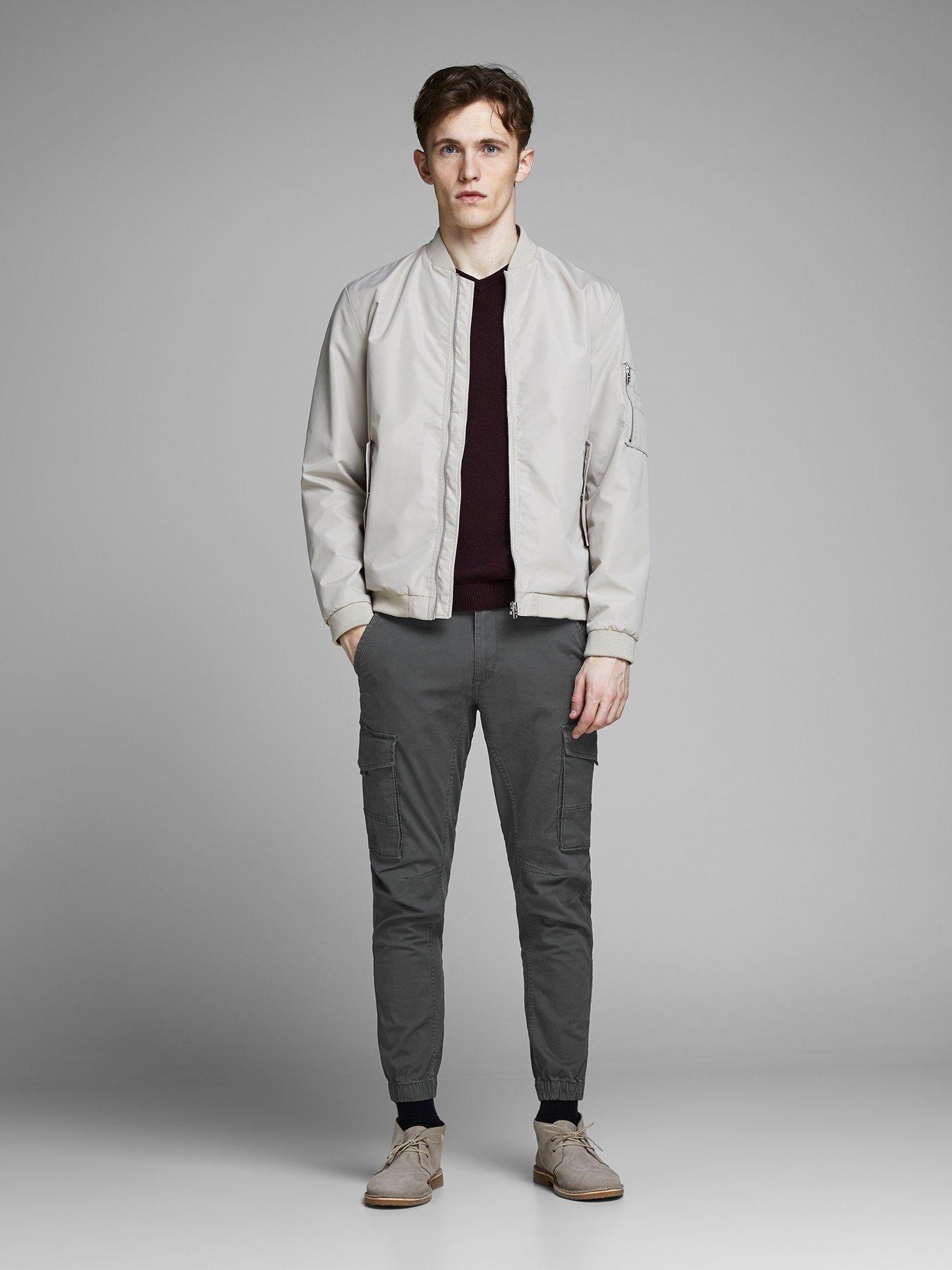 Jack & Jones - Men - Cargo Trousers - 36 - Grey - Image 5