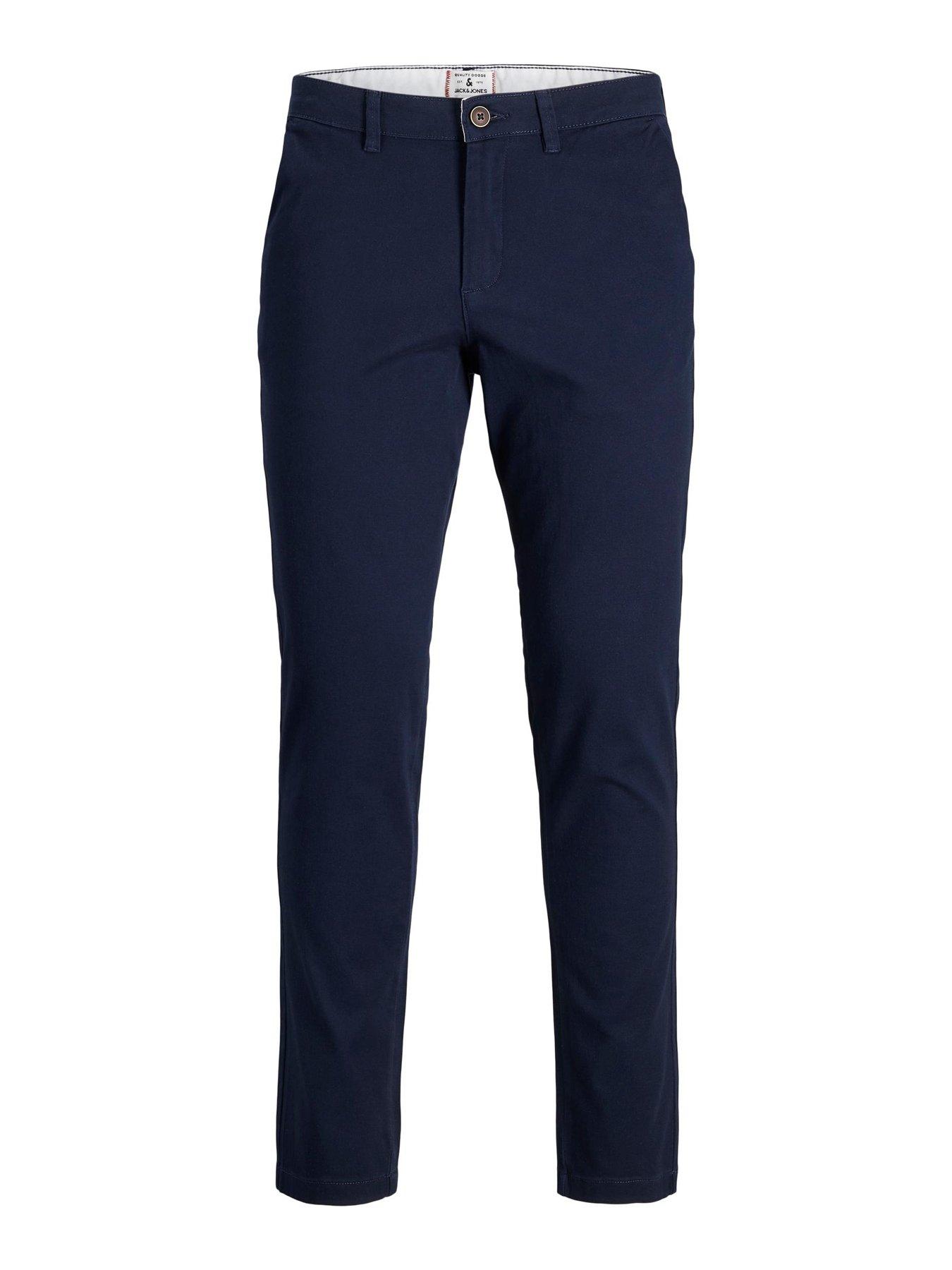 Image 4 of 5 of Jack & Jones Marco Slim Fit Chino Trousers - Navy