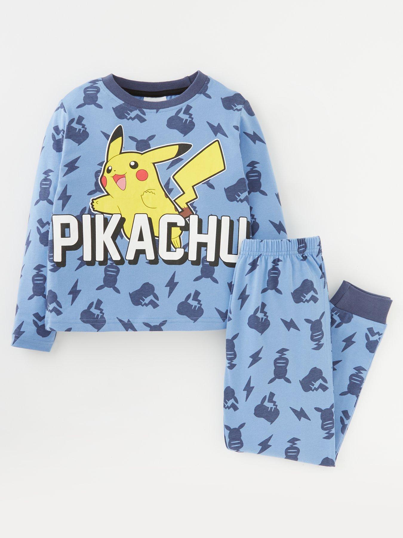 School Boys PJs Official Merchandise Childrens Clothes Pokemon Pikachu I Choose You Boys Long Pyjamas Set Boys Pokemon Gifts Kids Birthday Gift Idea 