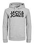  image of jack-jones-jack-amp-jones-large-logo-overhead-hoodie-light-grey-melange