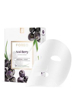 foreo ufo mask farm to face acai berry (pack of 3), one colour, women