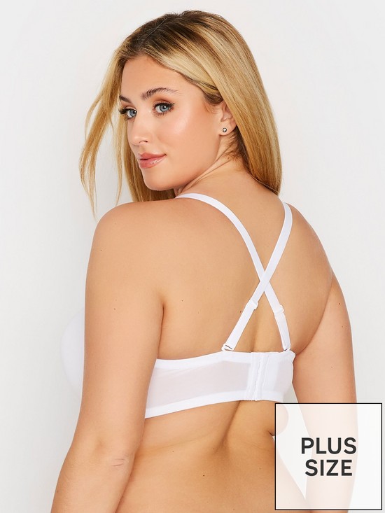 stillFront image of yours-clothing-multiway-moulded-bra-white