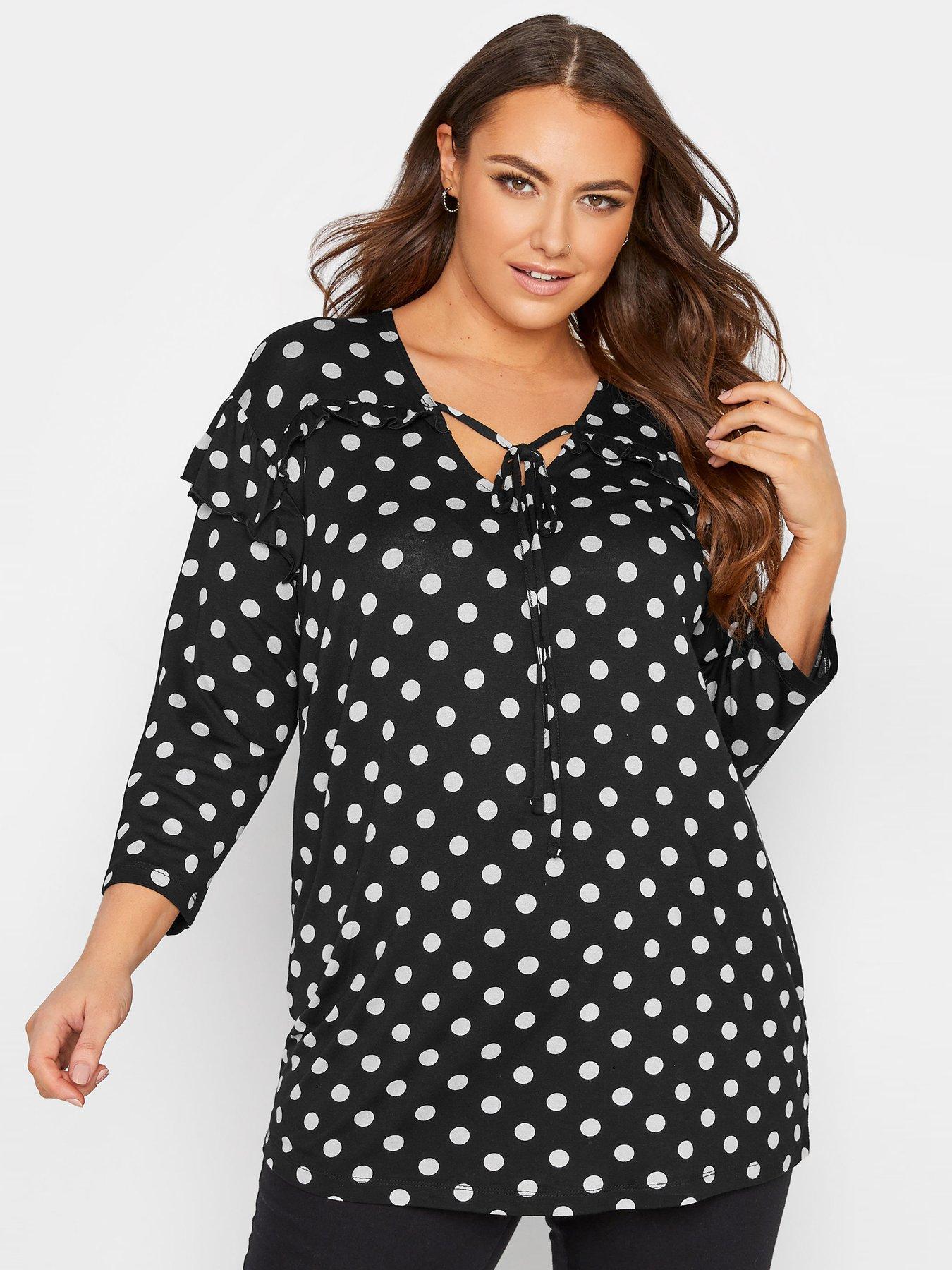 Women Clothing Spot Top With Front Cord Detail