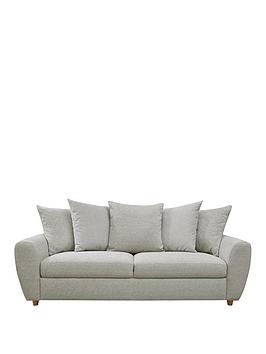 Product photograph of Very Home Odeon Scatterback Sofa Range - Grey Herringbone - 2 Seater Sofa from very.co.uk
