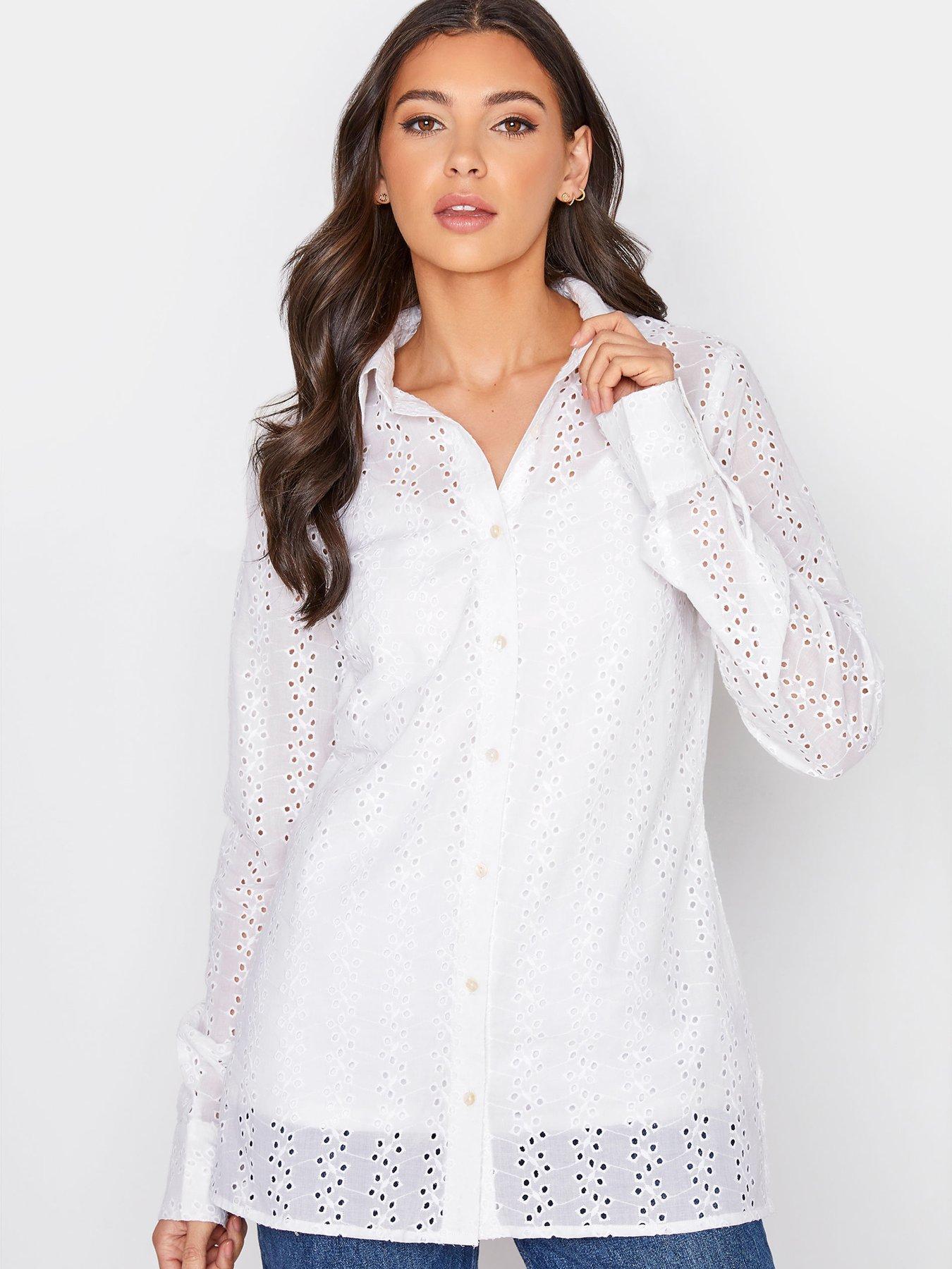 Blouses & shirts Broiderie Shirt - White