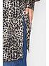  image of long-tall-sally-leopard-print-longline-shirt-beigebrown