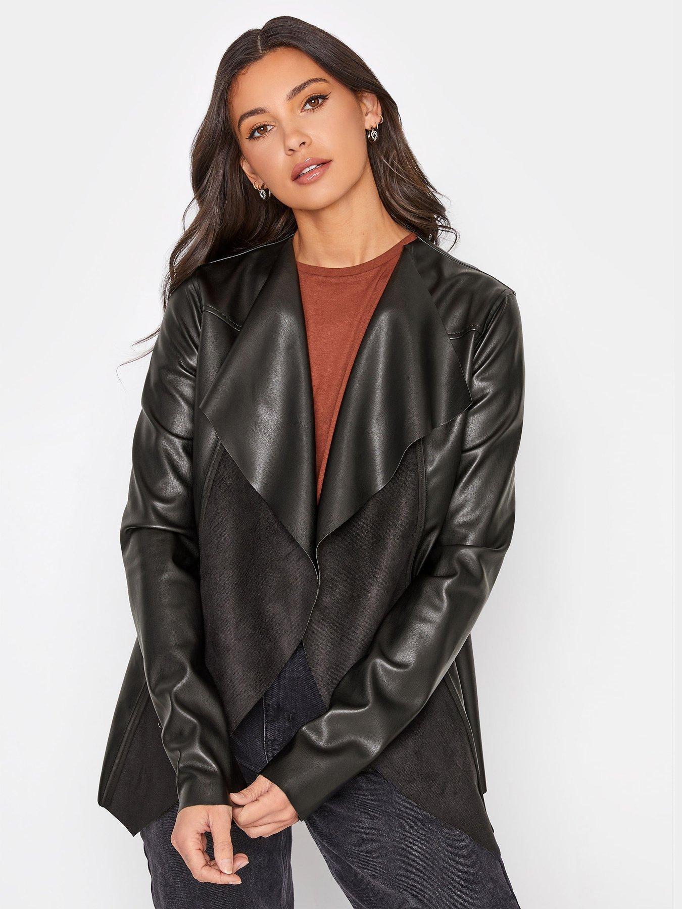 very faux leather jacket