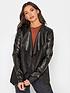  image of long-tall-sally-faux-leather-waterfall-jacket-blacknbsp