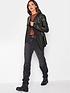  image of long-tall-sally-faux-leather-waterfall-jacket-blacknbsp