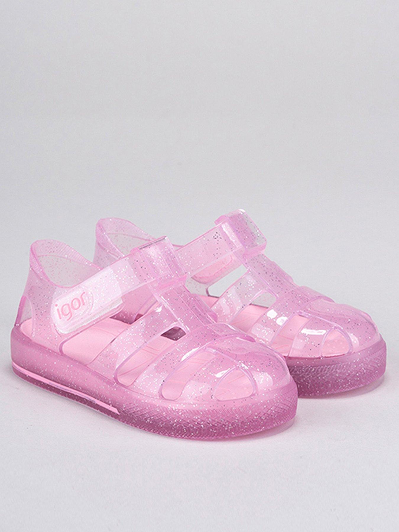 Igor Glitter Star Jelly Sandal Pink very.co.uk