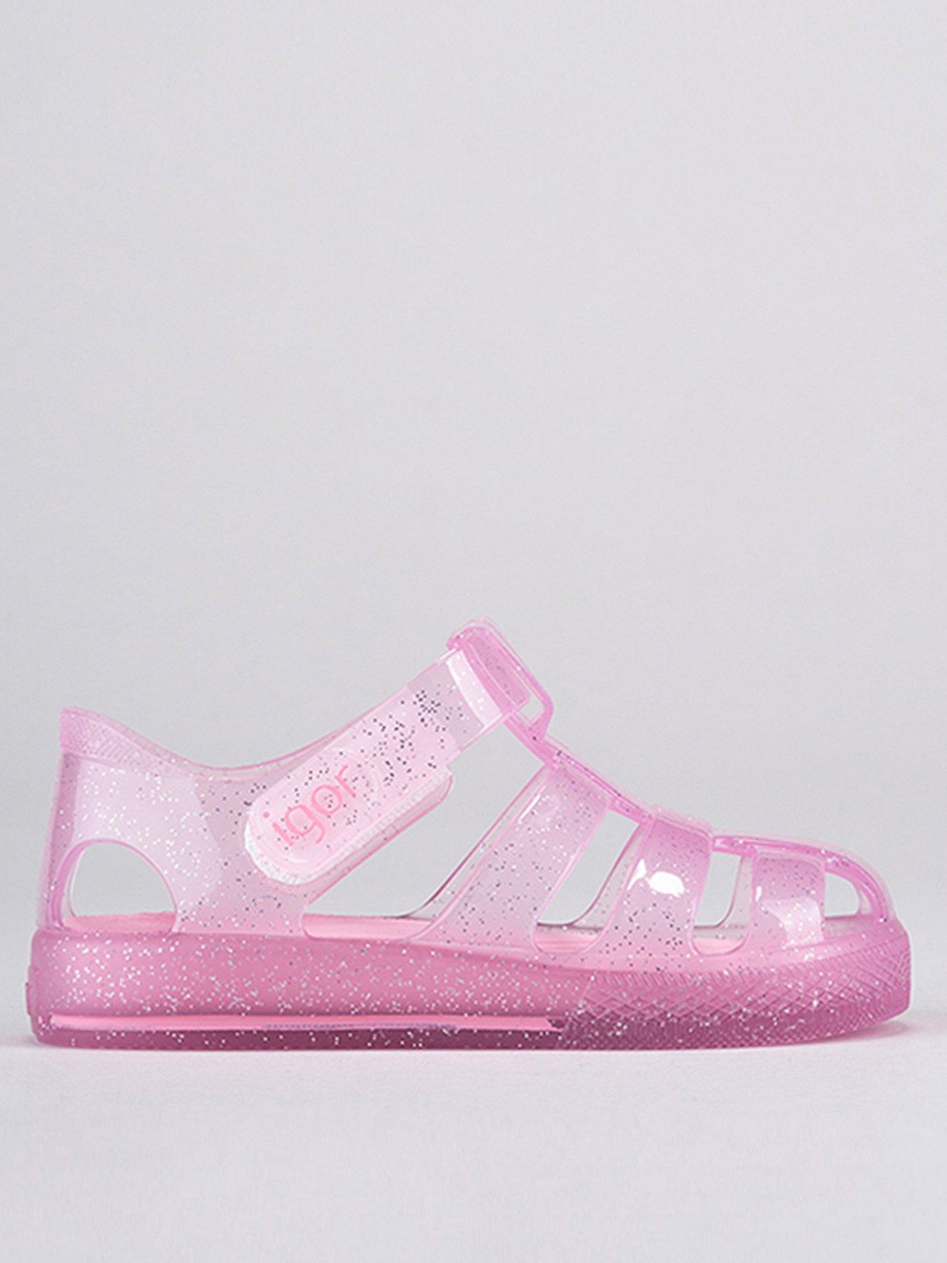 Igor Glitter Star Jelly Sandal Pink very.co.uk