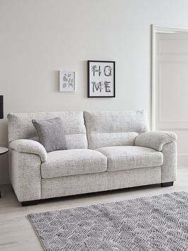 Product photograph of Very Home Danielle Fabric 2 Seater Sofa - Natural from very.co.uk